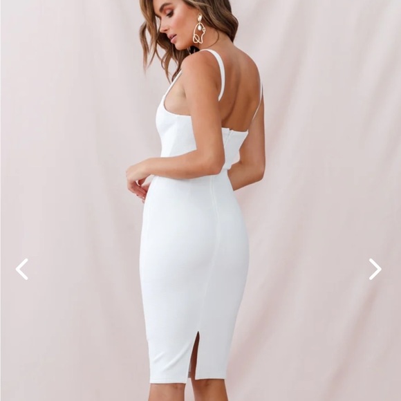 Selfie Leslie Georgia Square Neckline Midi Dress - Picture 3 of 9